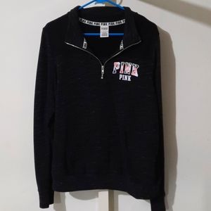 vs Pink sweater size Large black and gray in color